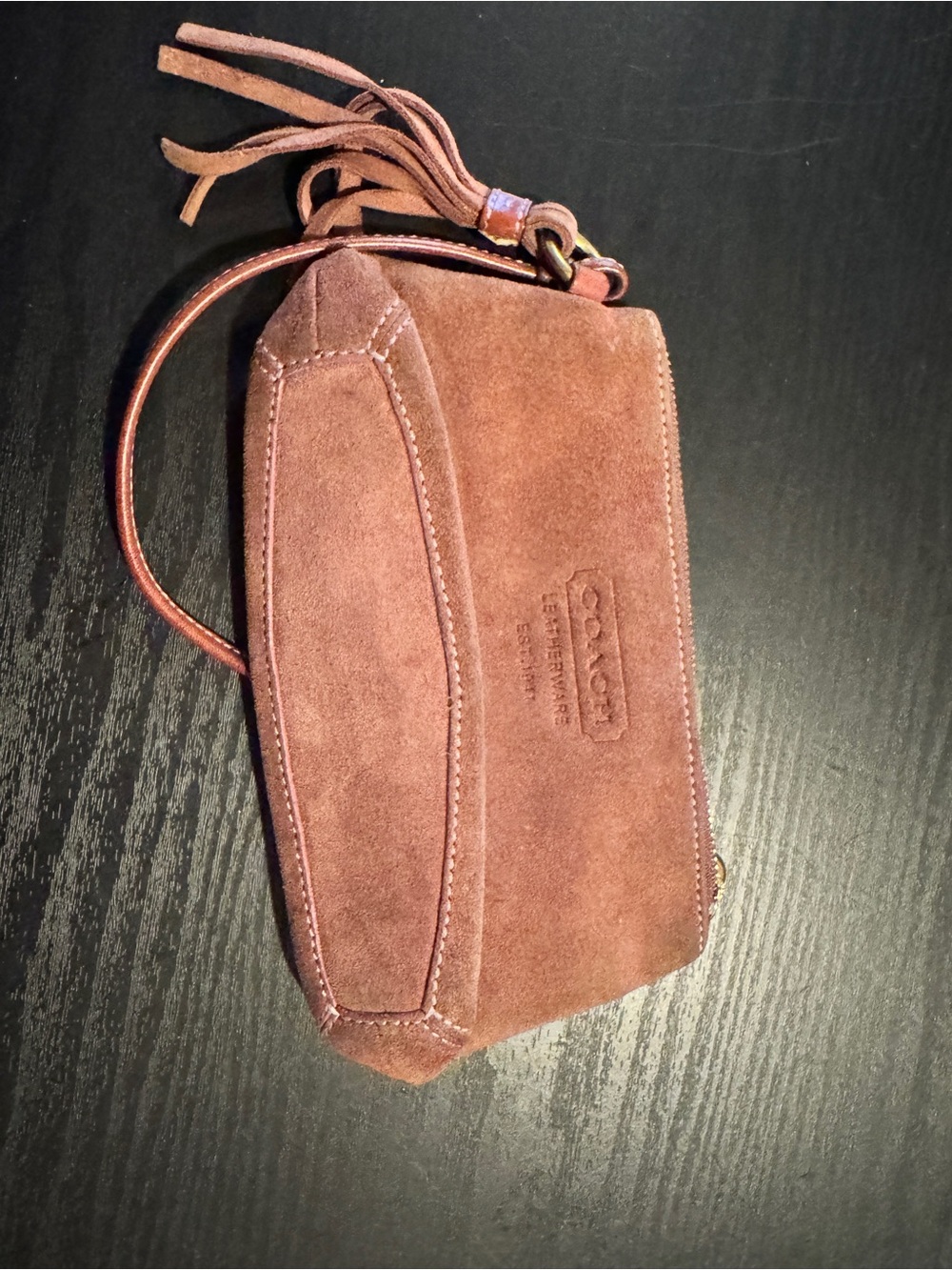 Coach Suede Wristlet